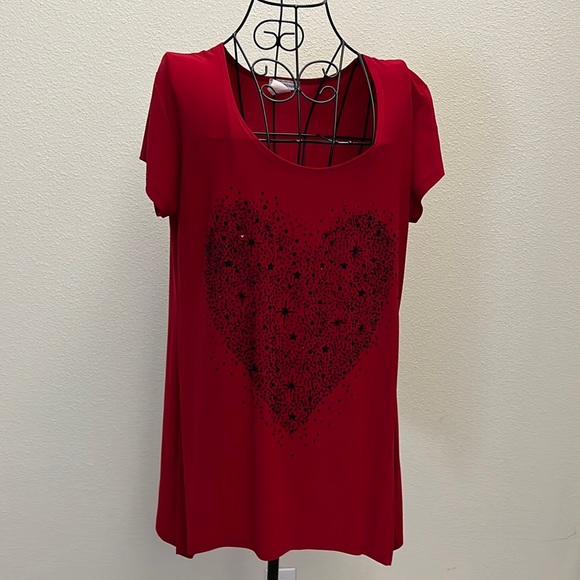 Bleeker and McDougal Tops Bleeker And Mc Dougal Deep Red With